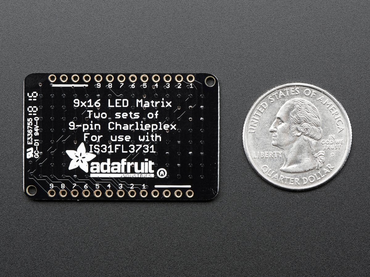 LED Charlieplexed Matrix - 9 x 16 LEDs - Warm White by Adafruit - The Pi Hut