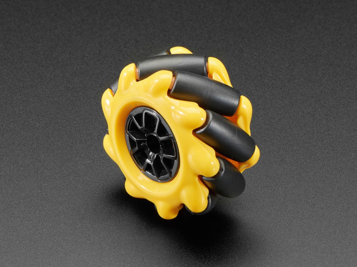 Left Mecanum Wheel - 48mm Diameter - TT Motor or Cross Axle by The Pi Hut - The Pi Hut