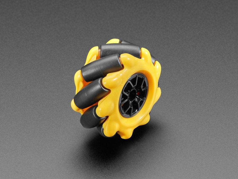 Left & Right Mecanum Wheel Pair - 48mm Diameter (TT Motor or Cross Axle (2-pack)) by The Pi Hut - The Pi Hut