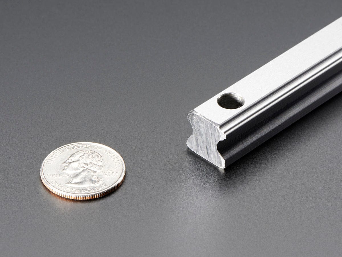 Linear Bearing Supported Slide Rail - 15mm wide - 500mm long by The Pi Hut - The Pi Hut