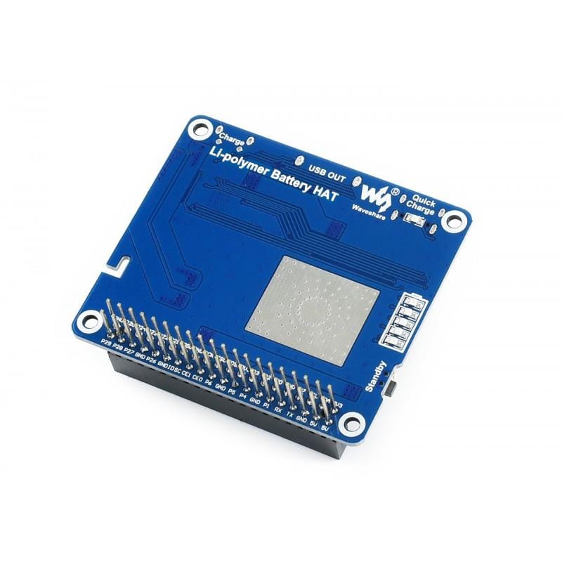 LiPo Battery HAT for Raspberry Pi by Waveshare - The Pi Hut
