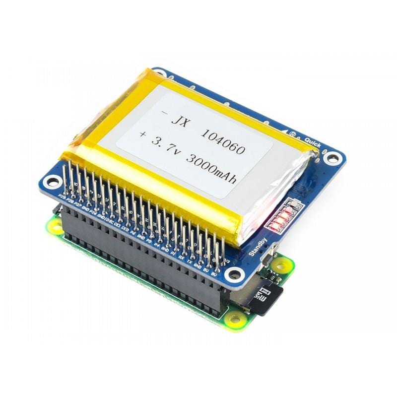 LiPo Battery HAT for Raspberry Pi by Waveshare - The Pi Hut