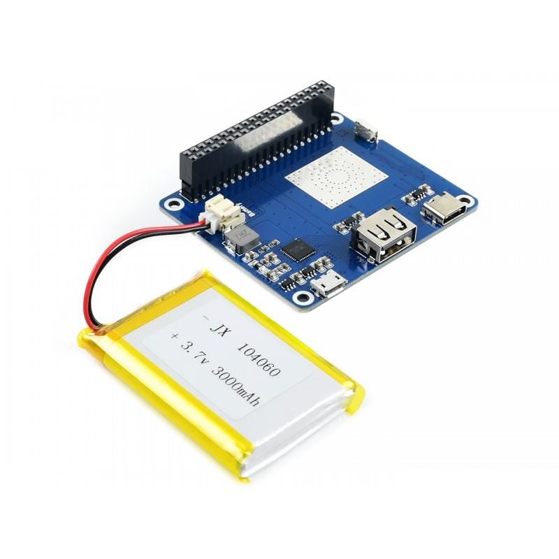 LiPo Battery HAT for Raspberry Pi by Waveshare - The Pi Hut