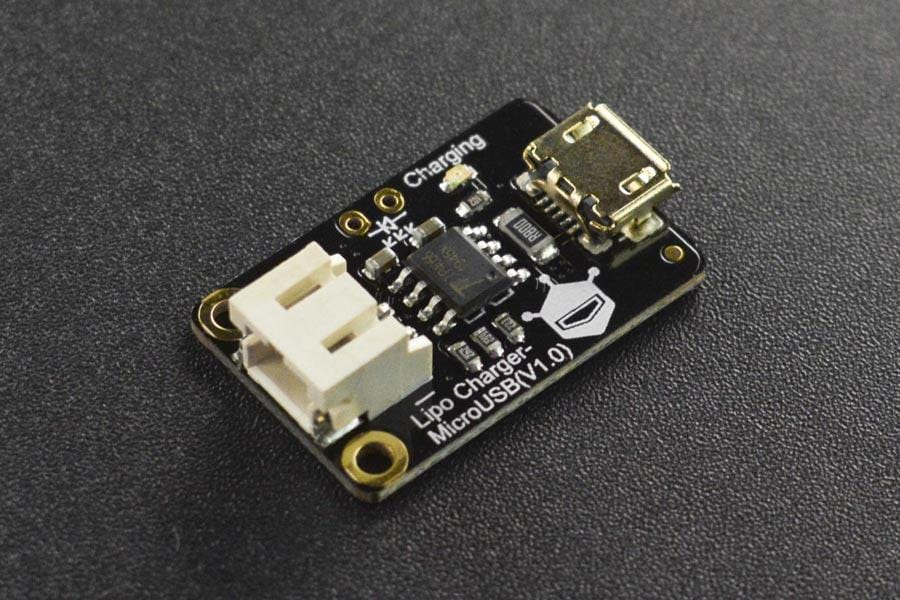 Lipo Charger - Micro-USB by DFRobot - The Pi Hut