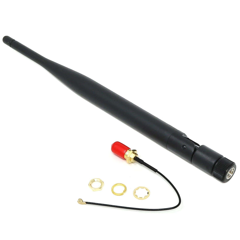 LoRa Antenna with Pigtail - 868MHz Black - The Pi Hut