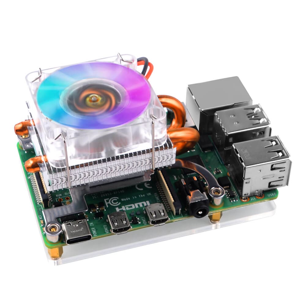 Low-Profile ICE Tower Raspberry Pi 4 Cooler by 52Pi - The Pi Hut