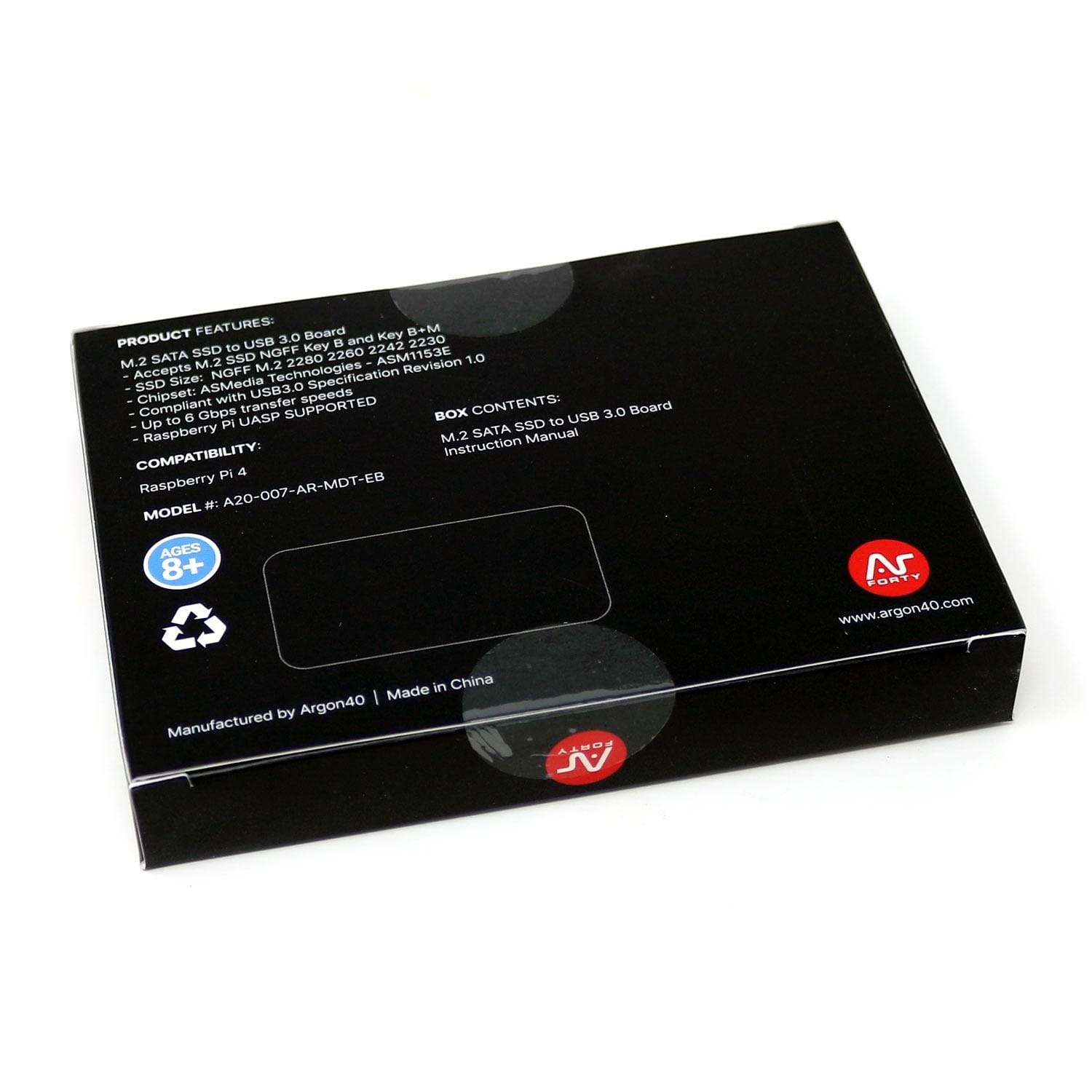 M.2 SATA Expansion Board for Argon ONE V2 by Argon40 - The Pi Hut