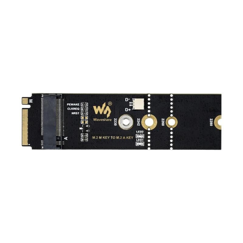 M.2 M-Key to A-Key Adapter (for PCIe Devices) by Waveshare - The Pi Hut