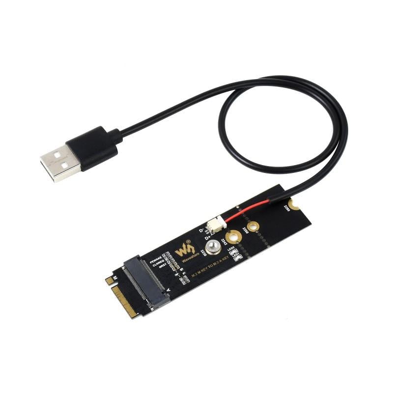 M.2 M-Key to A-Key Adapter (for PCIe Devices) by Waveshare - The Pi Hut