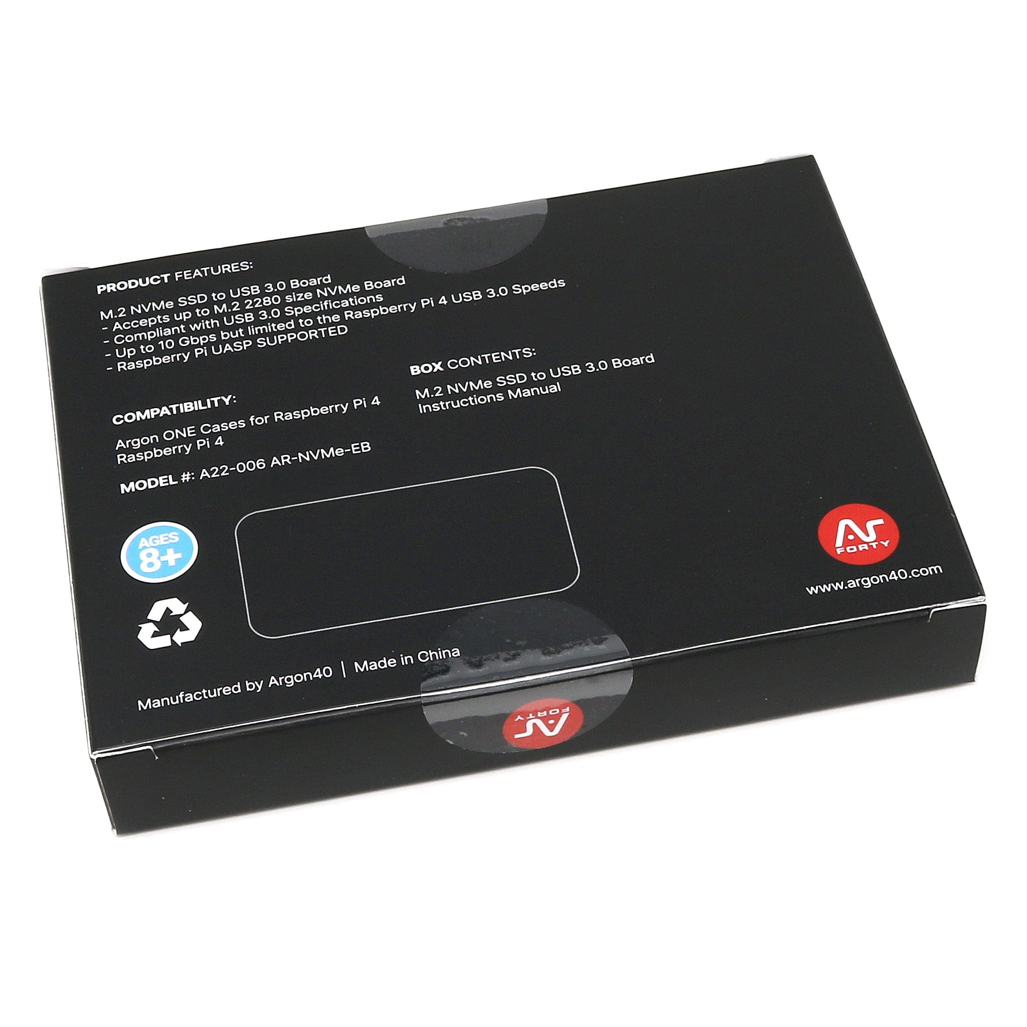 M.2 NVMe Expansion Board for Argon ONE V2 by Argon40 - The Pi Hut