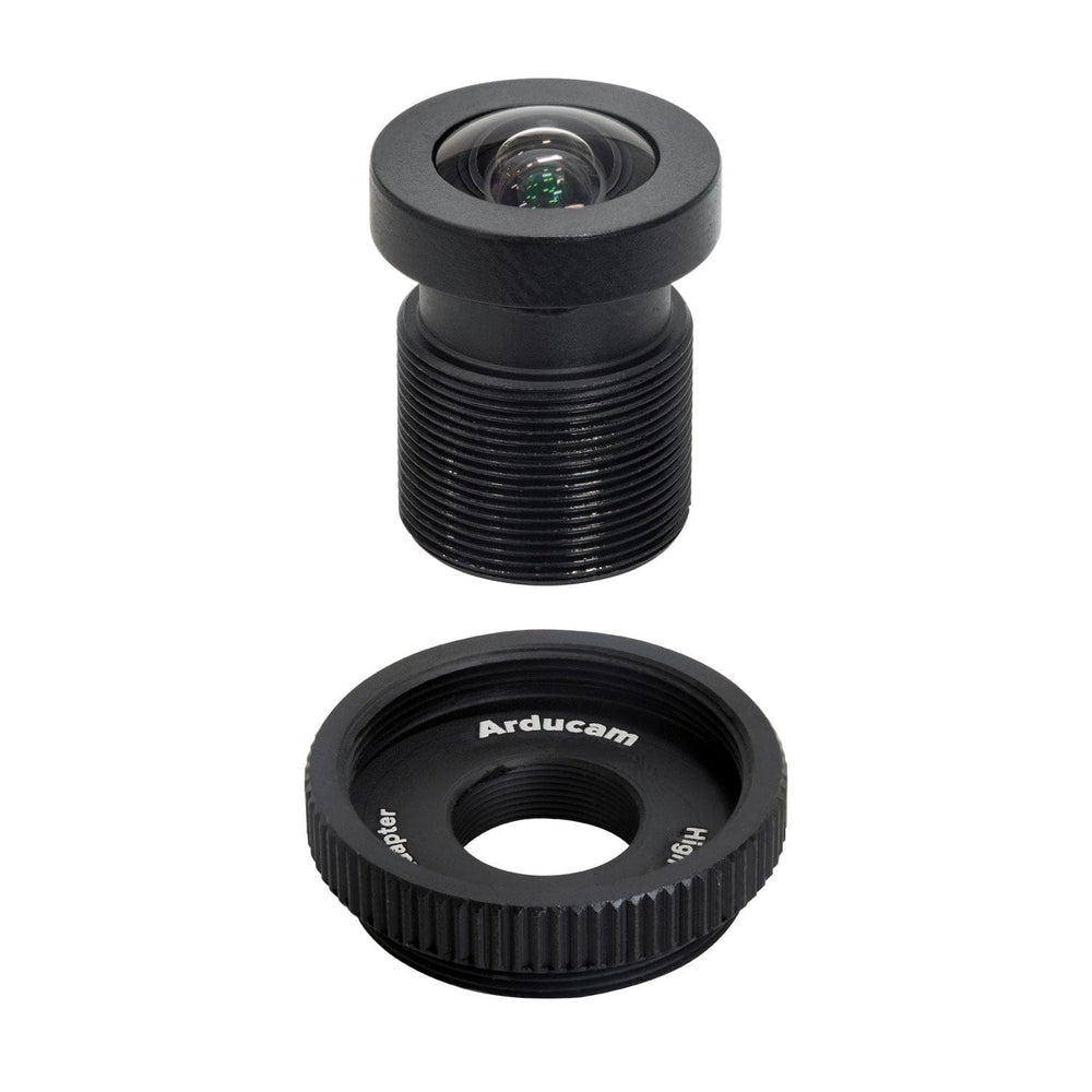 M12 Lens - 90-Degree Wide Angle with Raspberry Pi HQ Camera Adapter by Arducam - The Pi Hut