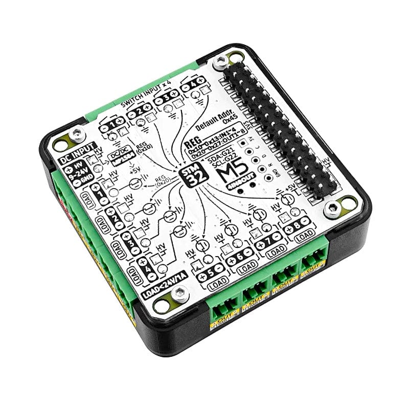 M5Stack 4IN8OUT Multi-channel DC Drive Module (STM32F030) by M5Stack - The Pi Hut