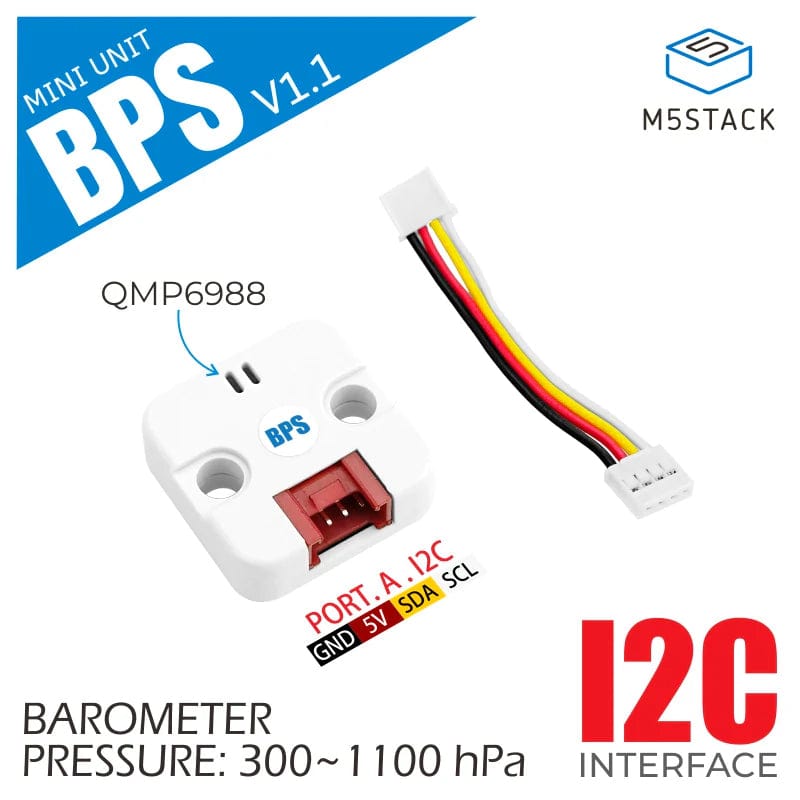 M5Stack Barometric Pressure 2 Unit (QMP6988) by M5Stack - The Pi Hut