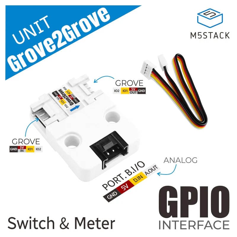 M5Stack Grove2Grove Expansion Unit by M5Stack - The Pi Hut