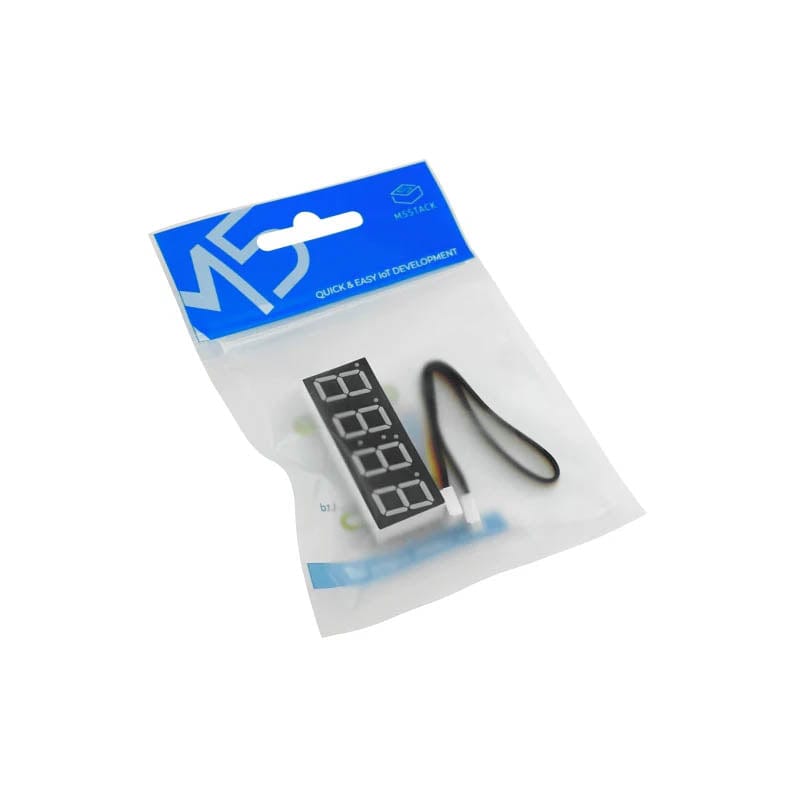 M5Stack Red 7-Segment Digit Clock Unit by M5Stack - The Pi Hut