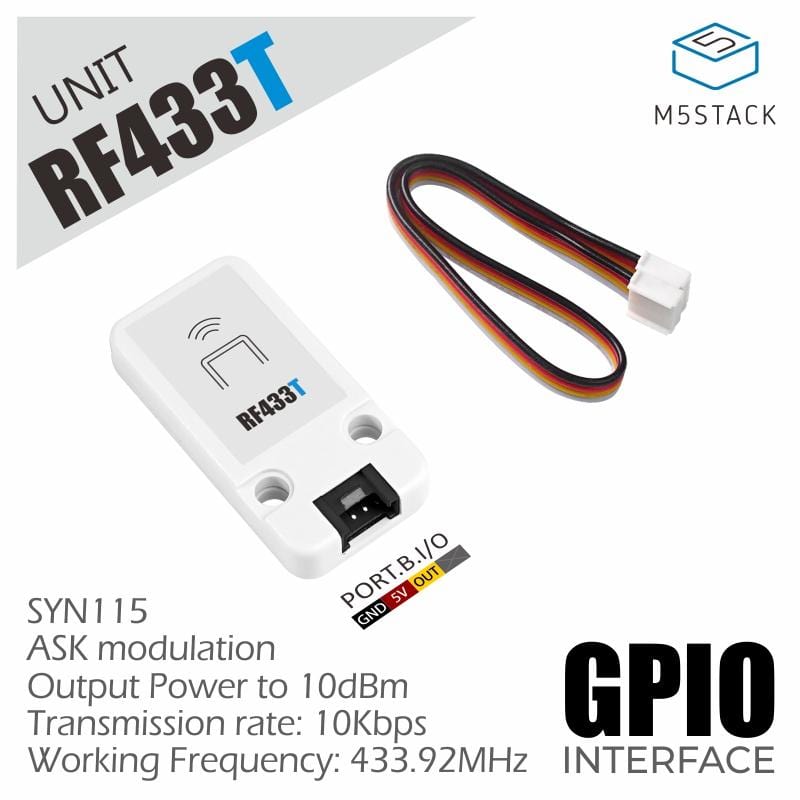 M5Stack RF UNIT 433MHz Transmitter (SYN115) by M5Stack - The Pi Hut