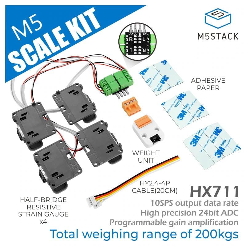 M5Stack Scale Kit with Weight Unit by M5Stack - The Pi Hut