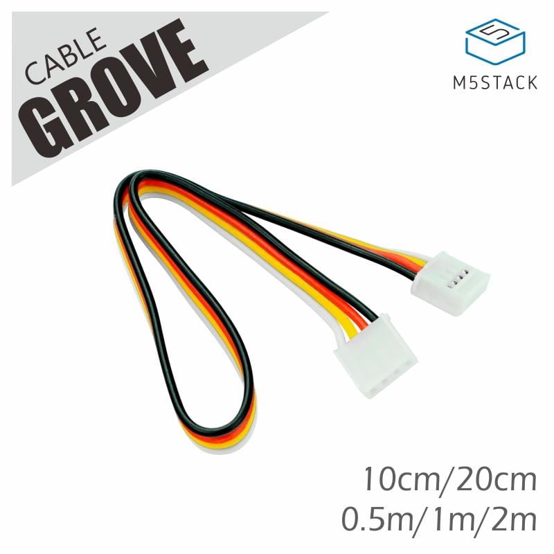 M5Stack Unbuckled Grove Cable 1m/2m/50cm/20cm/10cm by M5Stack - The Pi Hut