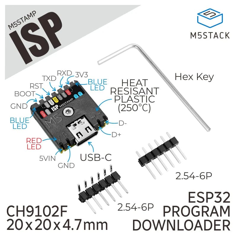 M5Stamp ISP Serial Programmer Module (CH9102) by M5Stack - The Pi Hut