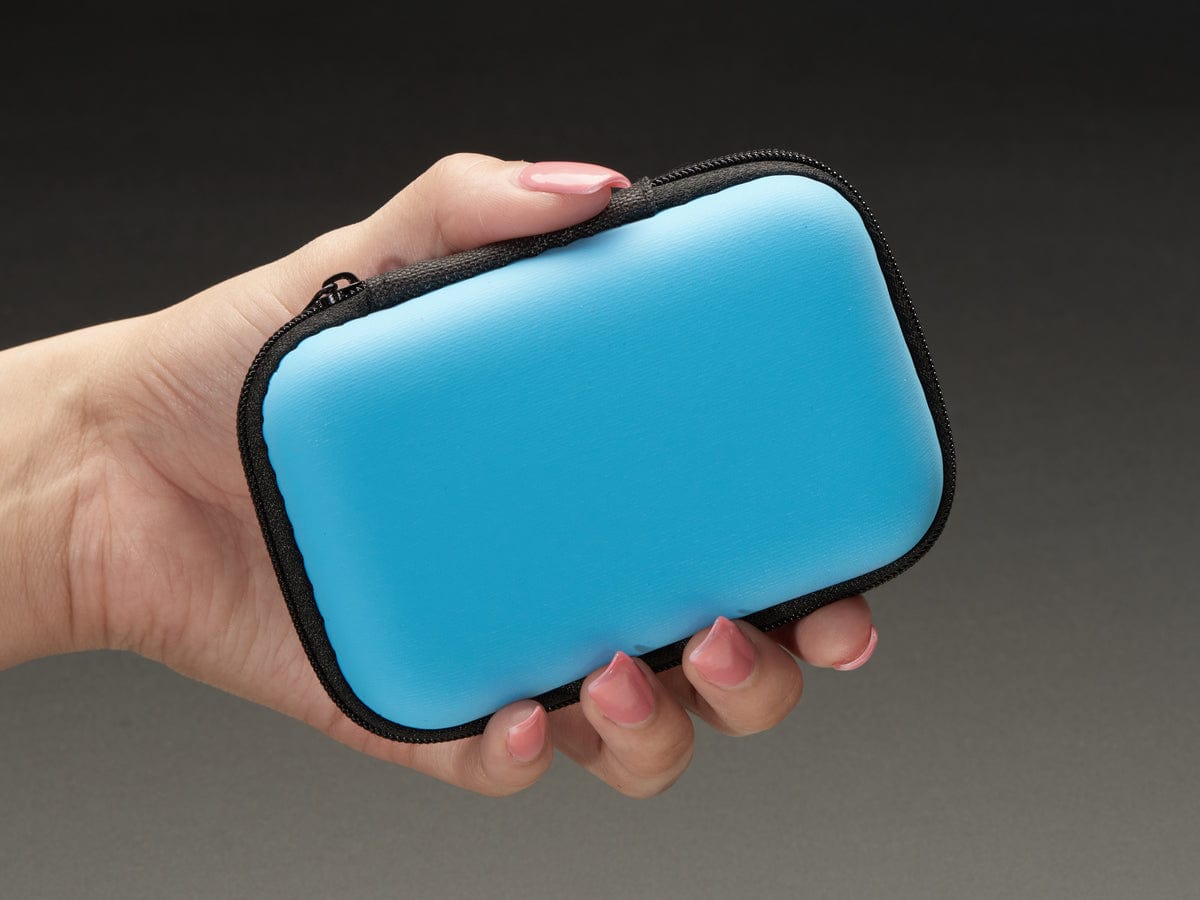 Maker-Friendly Zipper Case - Light Blue by The Pi Hut - The Pi Hut