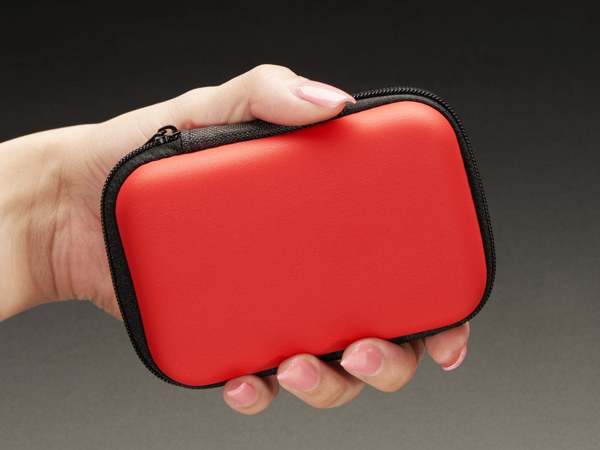 Maker-Friendly Zipper Case - Red by The Pi Hut - The Pi Hut