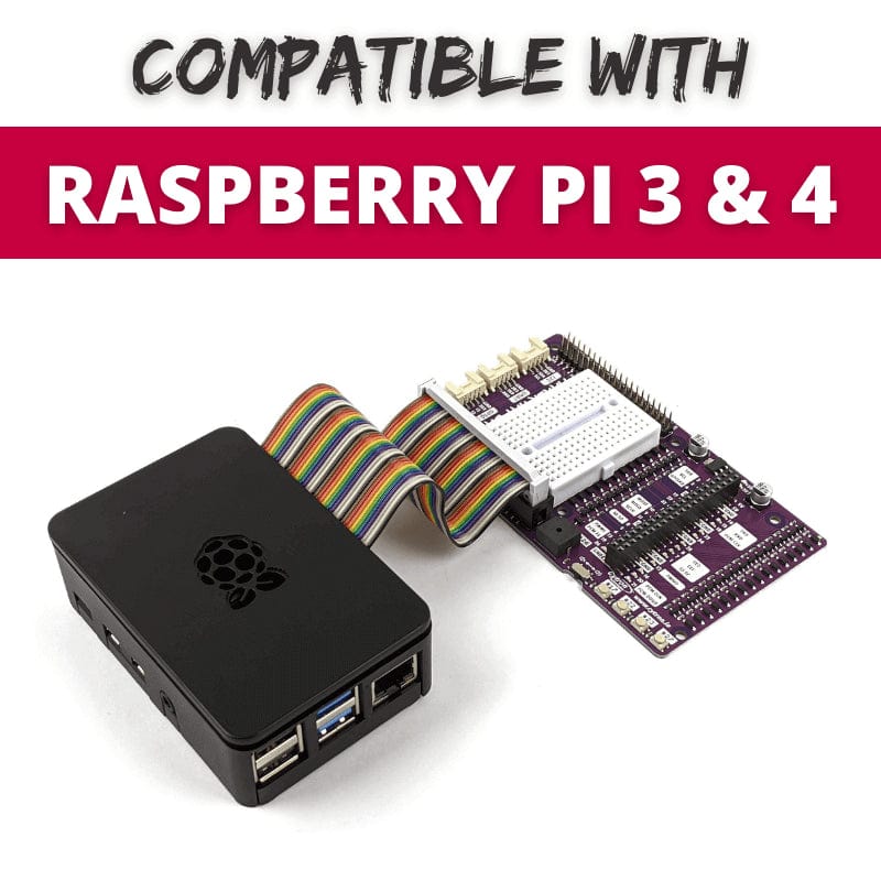 Maker HAT Base for Raspberry Pi 500/400 by Cytron - The Pi Hut