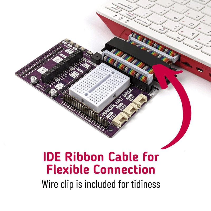 Maker HAT Base for Raspberry Pi 500/400 by Cytron - The Pi Hut