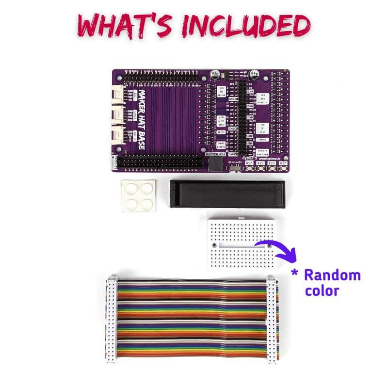 Maker HAT Base for Raspberry Pi 500/400 by Cytron - The Pi Hut