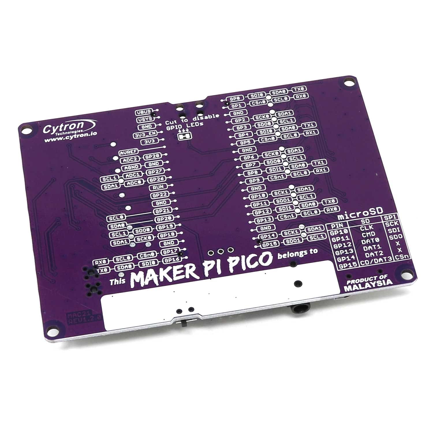 Maker Pi Pico Base (without Pico) by Cytron - The Pi Hut