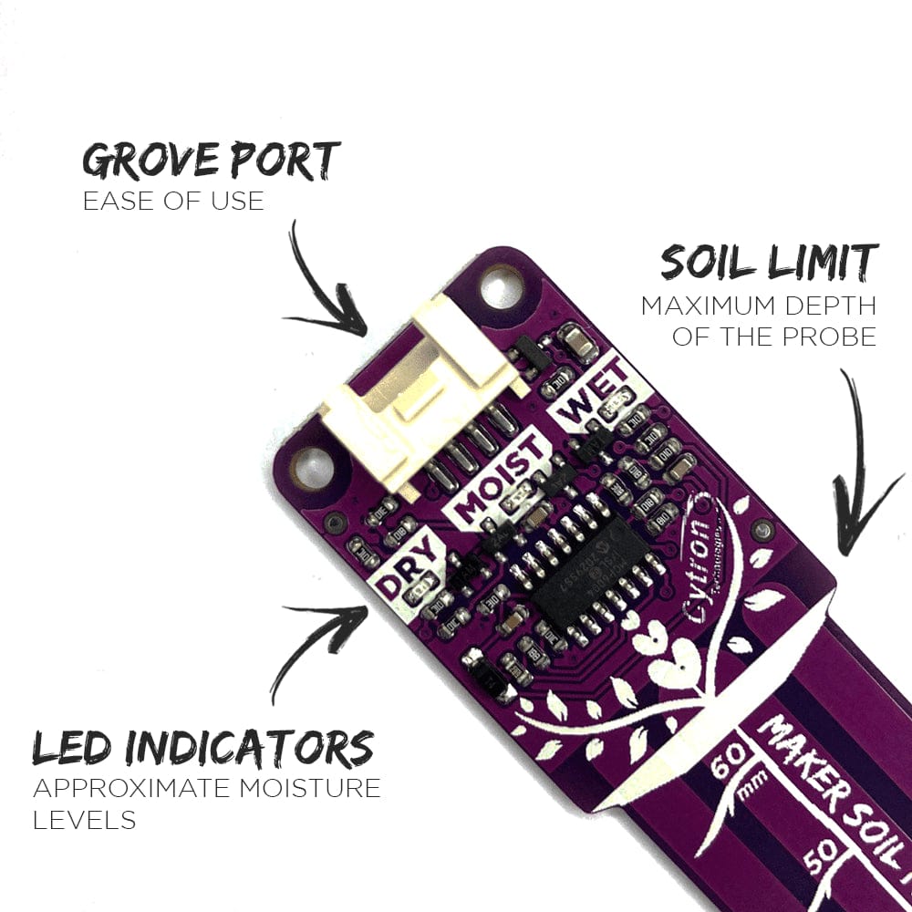 Maker Soil Moisture Sensor (Capacitive) by Cytron - The Pi Hut