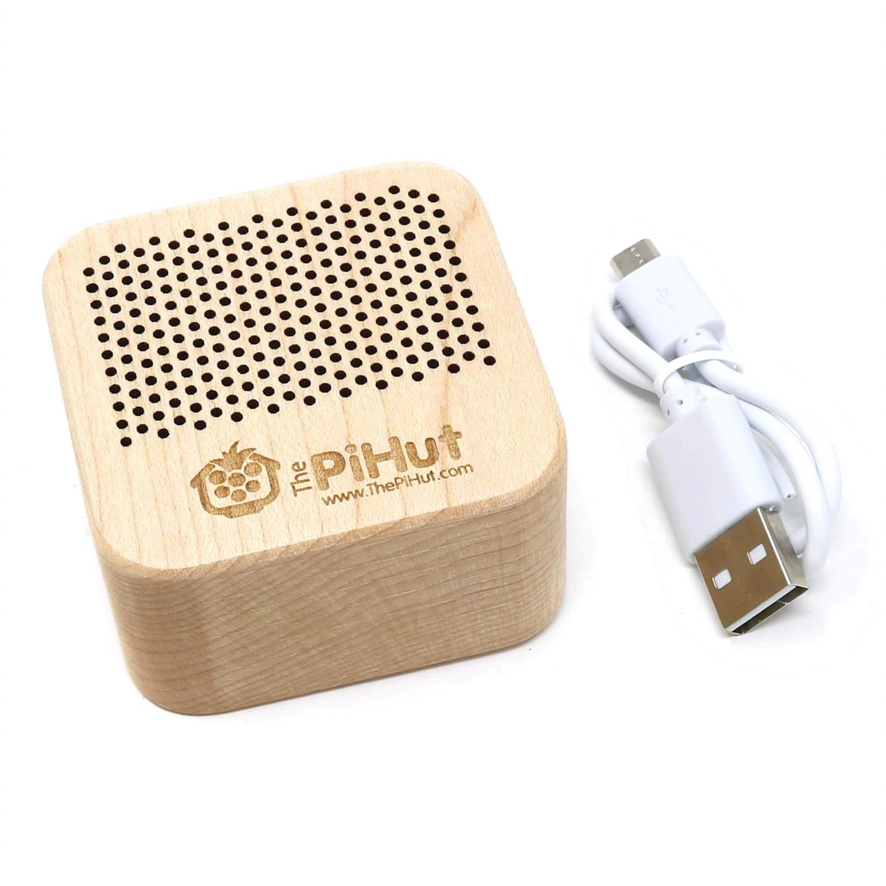 Maple Wood Mini Bluetooth Speaker for Raspberry Pi by The Pi Hut - The Pi Hut