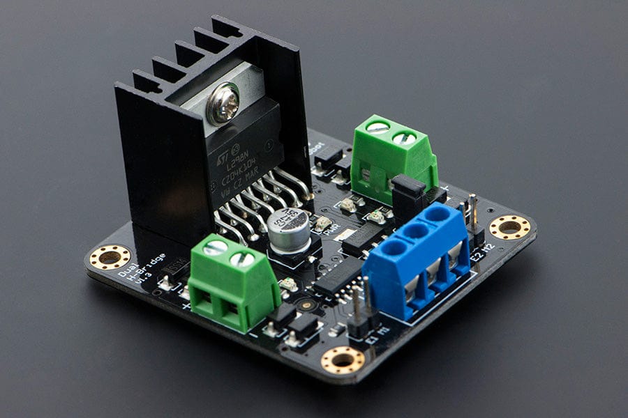 MDV 2x2A DC Motor Controller (L298N) by DFRobot - The Pi Hut