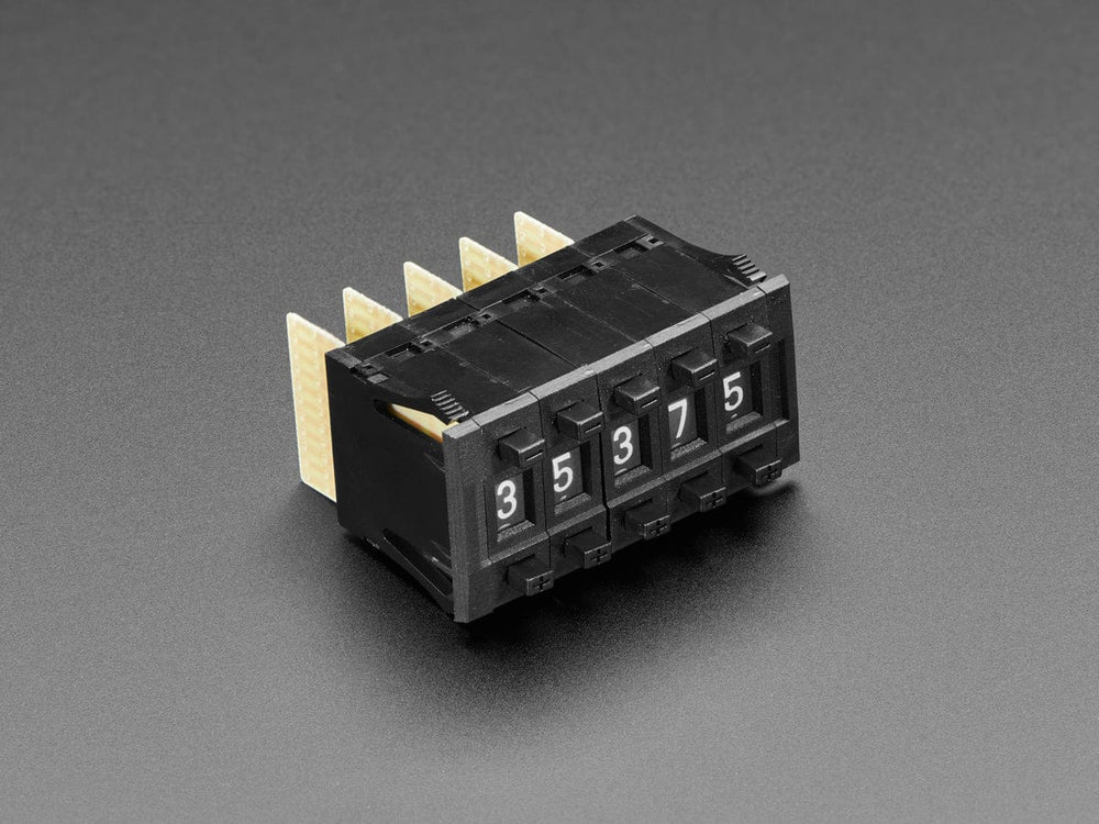 Mechanical Decade Counters - Small Size - Pack of 5 by The Pi Hut - The Pi Hut