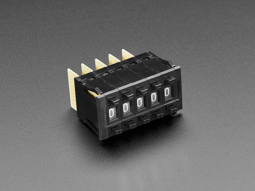 Mechanical Decade Counters - Small Size - Pack of 5 by The Pi Hut - The Pi Hut