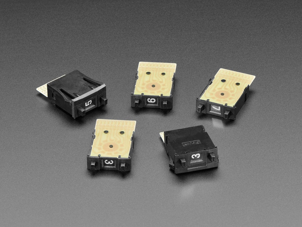 Mechanical Decade Counters - Small Size - Pack of 5 by The Pi Hut - The Pi Hut