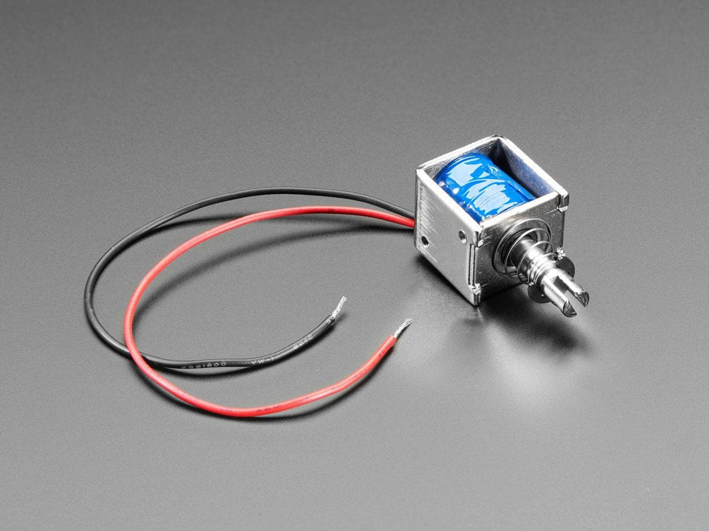 Medium Push-Pull Solenoid - 5V or 6V by The Pi Hut - The Pi Hut