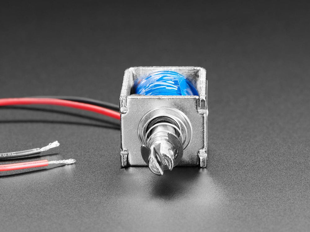Medium Push-Pull Solenoid - 5V or 6V by The Pi Hut - The Pi Hut