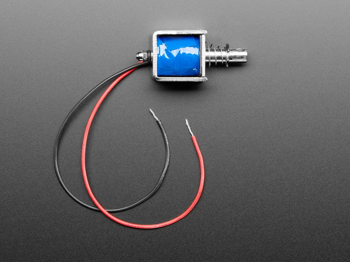 Medium Push-Pull Solenoid - 5V or 6V by The Pi Hut - The Pi Hut