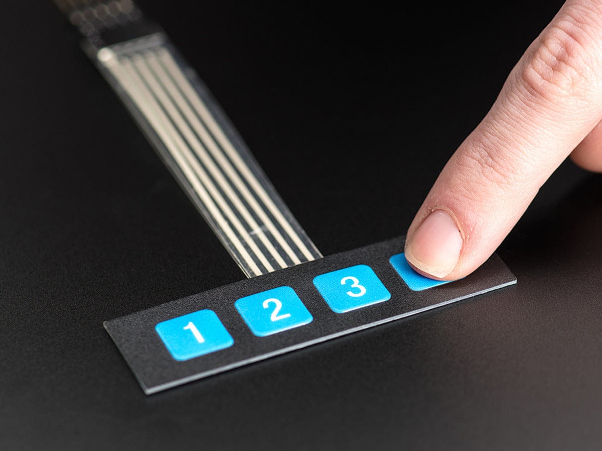 Membrane 1x4 Keypad + Extras by The Pi Hut - The Pi Hut