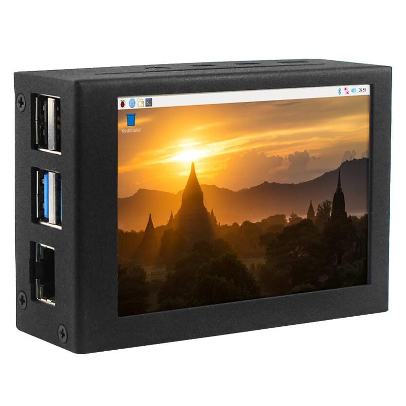 Metal Case with 3.5" TFT Touchscreen for Raspberry Pi 4 (480x320) by DFRobot - The Pi Hut