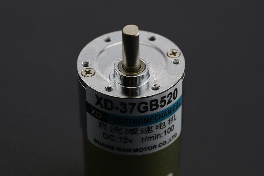 Metal DC Geared Motor - 12V 100RPM 12kg.cm by The Pi Hut - The Pi Hut