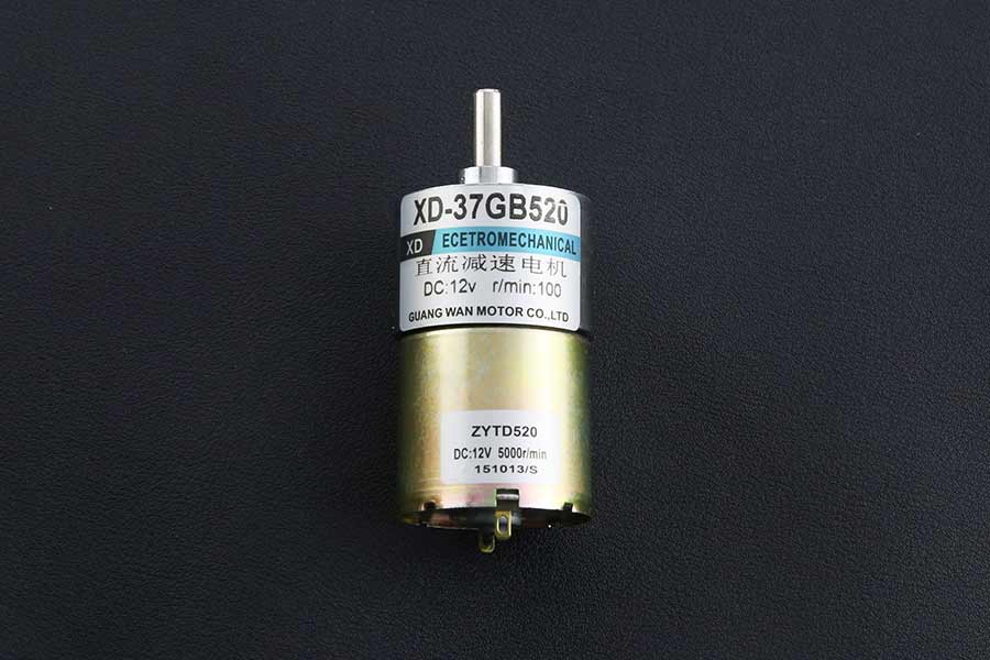 Metal DC Geared Motor - 12V 100RPM 12kg.cm by The Pi Hut - The Pi Hut