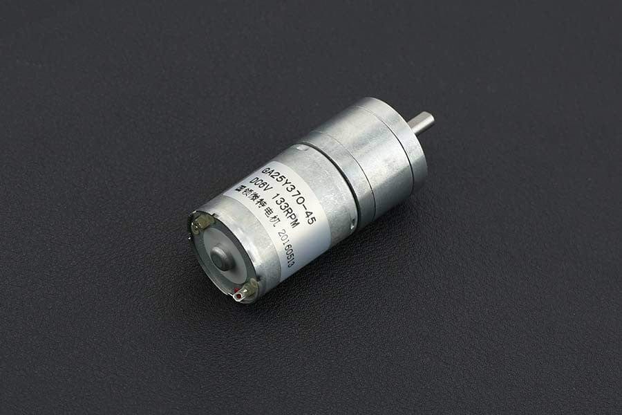 Metal DC Geared Motor - 6V 133RPM 4.5kg.cm by The Pi Hut - The Pi Hut