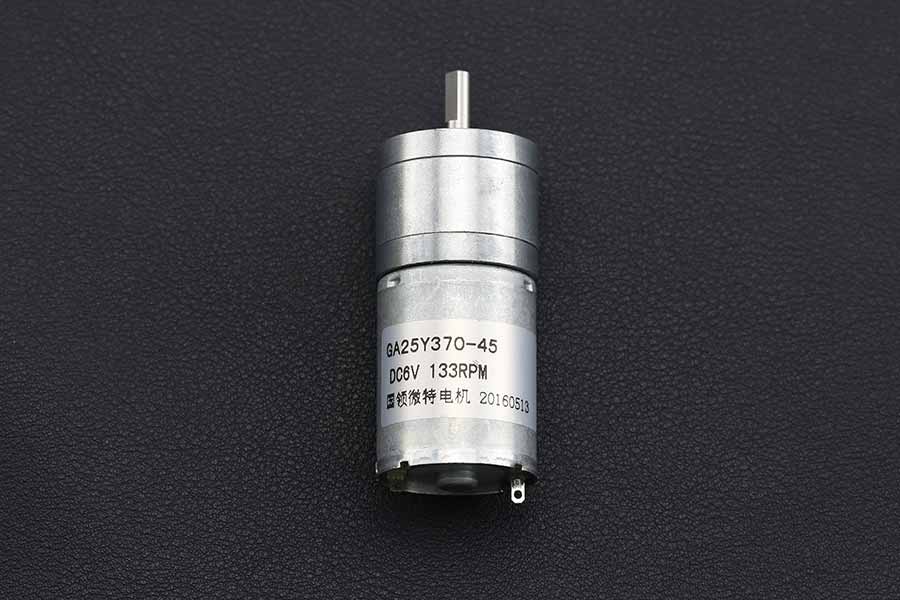 Metal DC Geared Motor - 6V 133RPM 4.5kg.cm by The Pi Hut - The Pi Hut