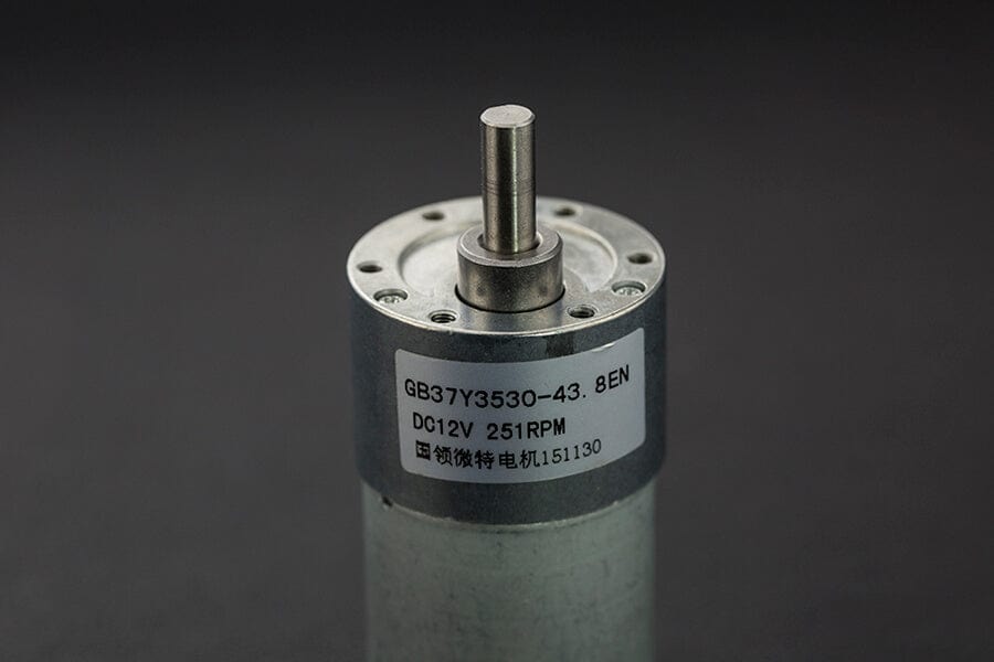 Metal DC Geared Motor w/Encoder - 12V 251RPM 18Kg.cm by DFRobot - The Pi Hut