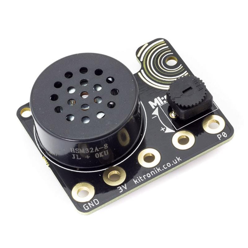 MI:sound Speaker Board for BBC micro:bit V2 by Kitronik - The Pi Hut