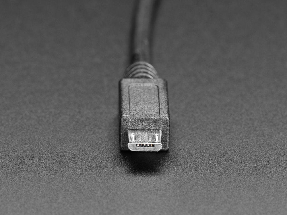 Micro B Round Panel Mount Extension Cable - 30cm by The Pi Hut - The Pi Hut