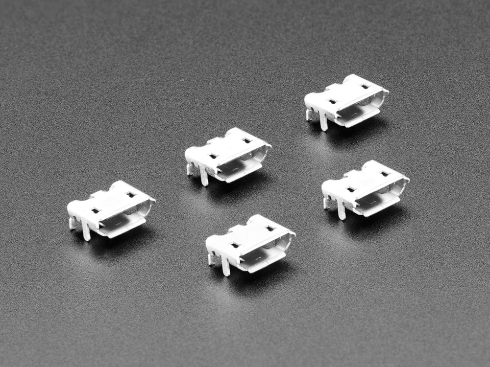 Micro B USB Connectors - Pack of 5 by The Pi Hut - The Pi Hut
