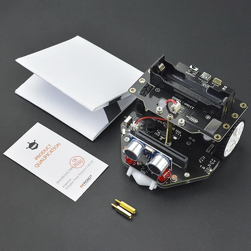 micro:Maqueen Plus V2 (18650) - Advanced STEM Education Robot for micro:bit by DFRobot - The Pi Hut