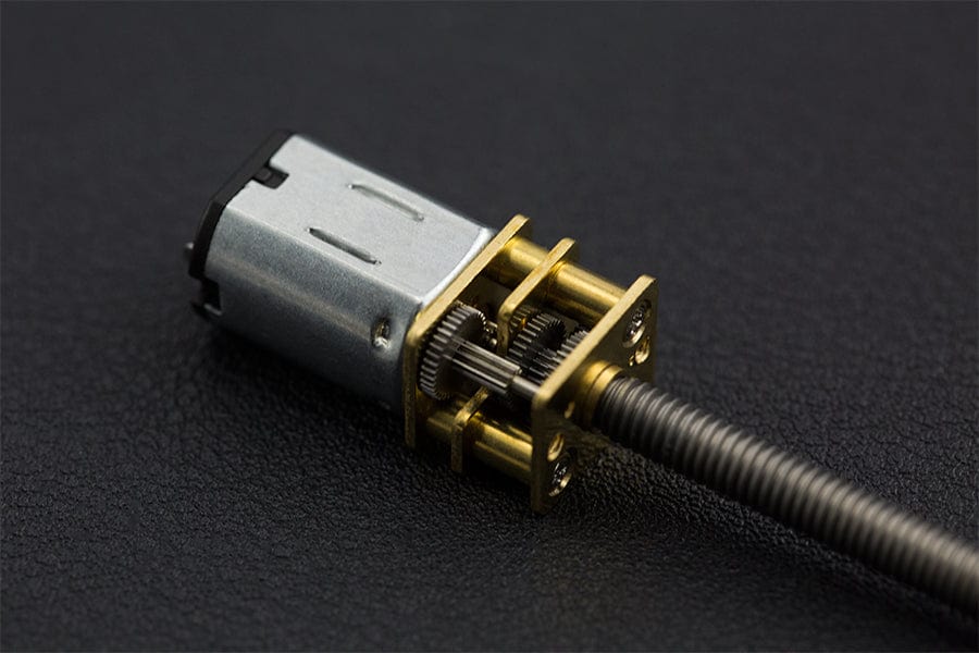 Micro Metal DC Geared Motor with Lead Screw (6V 150RPM M4*55) by The Pi Hut - The Pi Hut